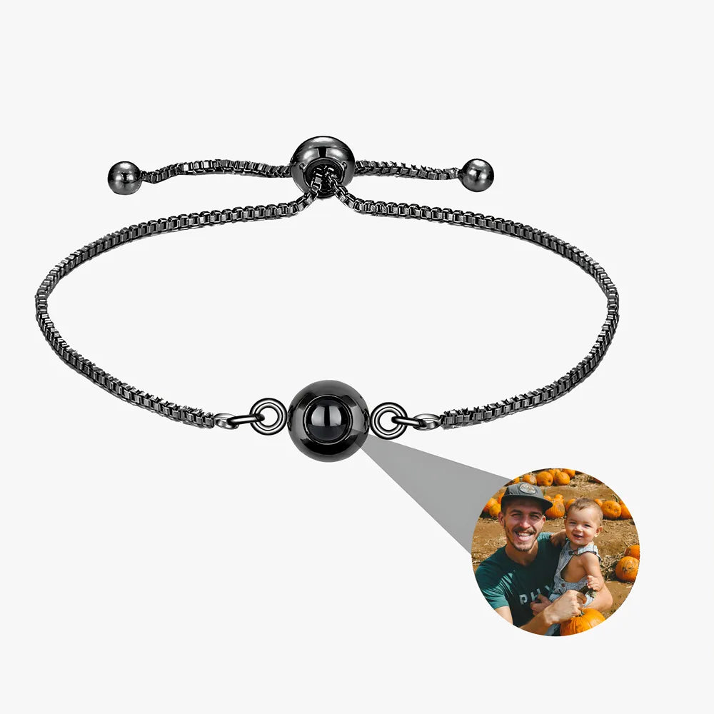 Custom Stainless Steel Projection Bracelets with Picture Inside