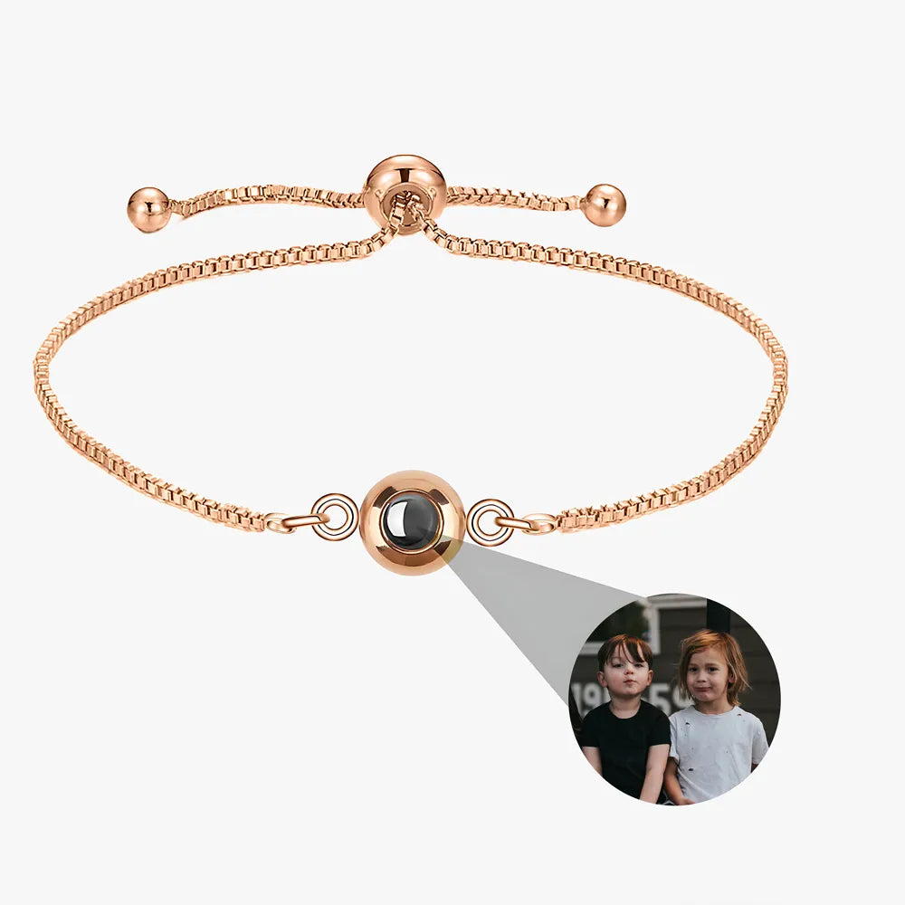 Custom Stainless Steel Projection Bracelets with Picture Inside