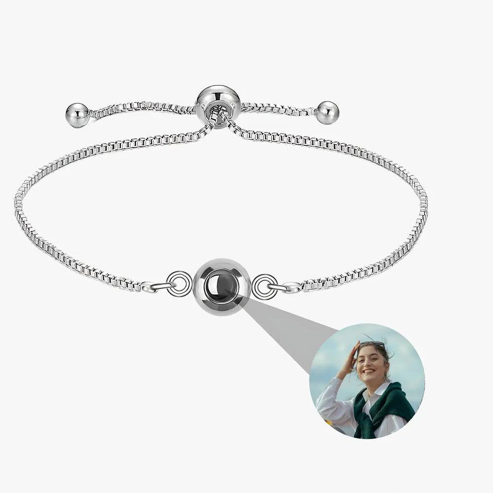 Custom Stainless Steel Projection Bracelets with Picture Inside